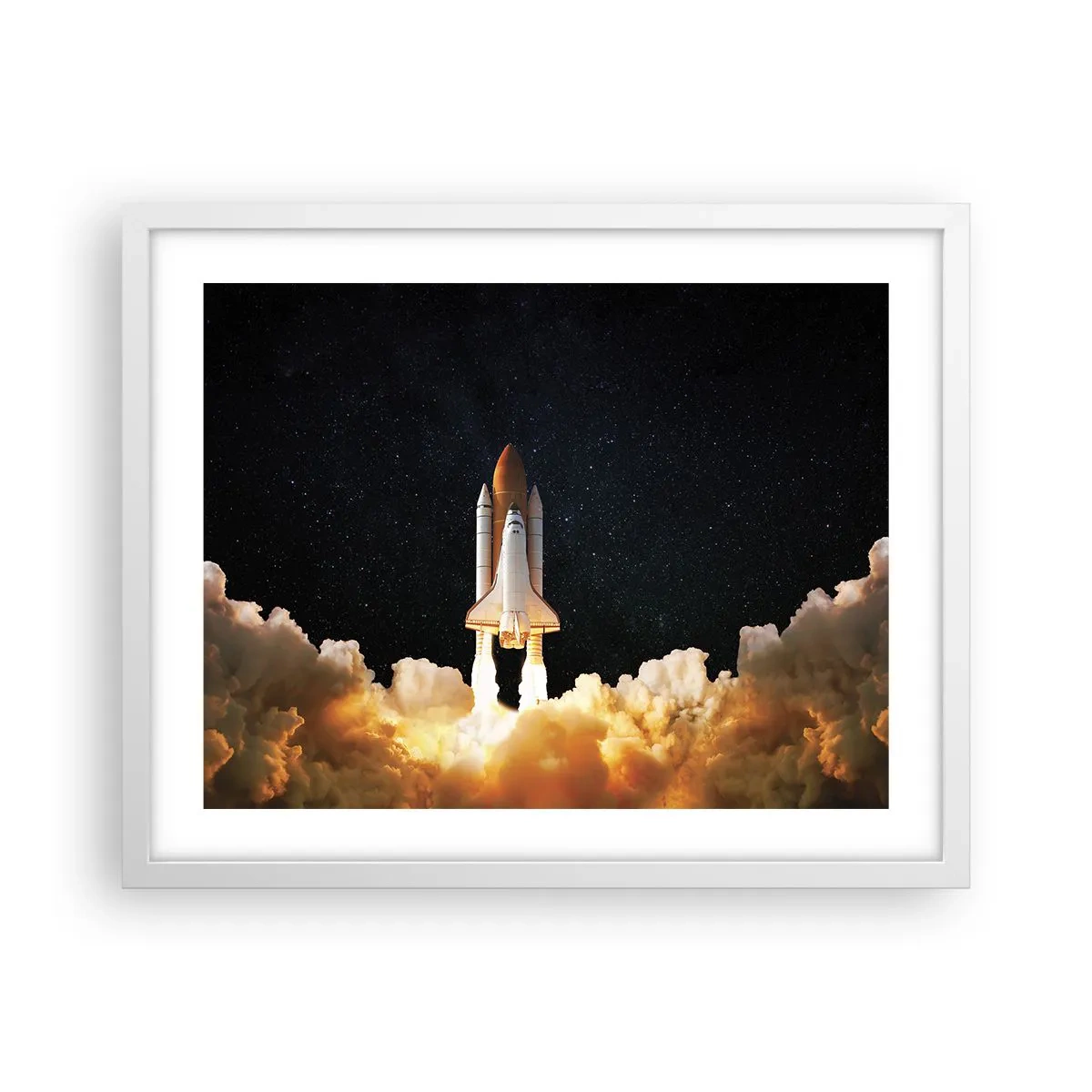 Poster in einem weißen Rahmen - Ad Astra! - 50x40 cm