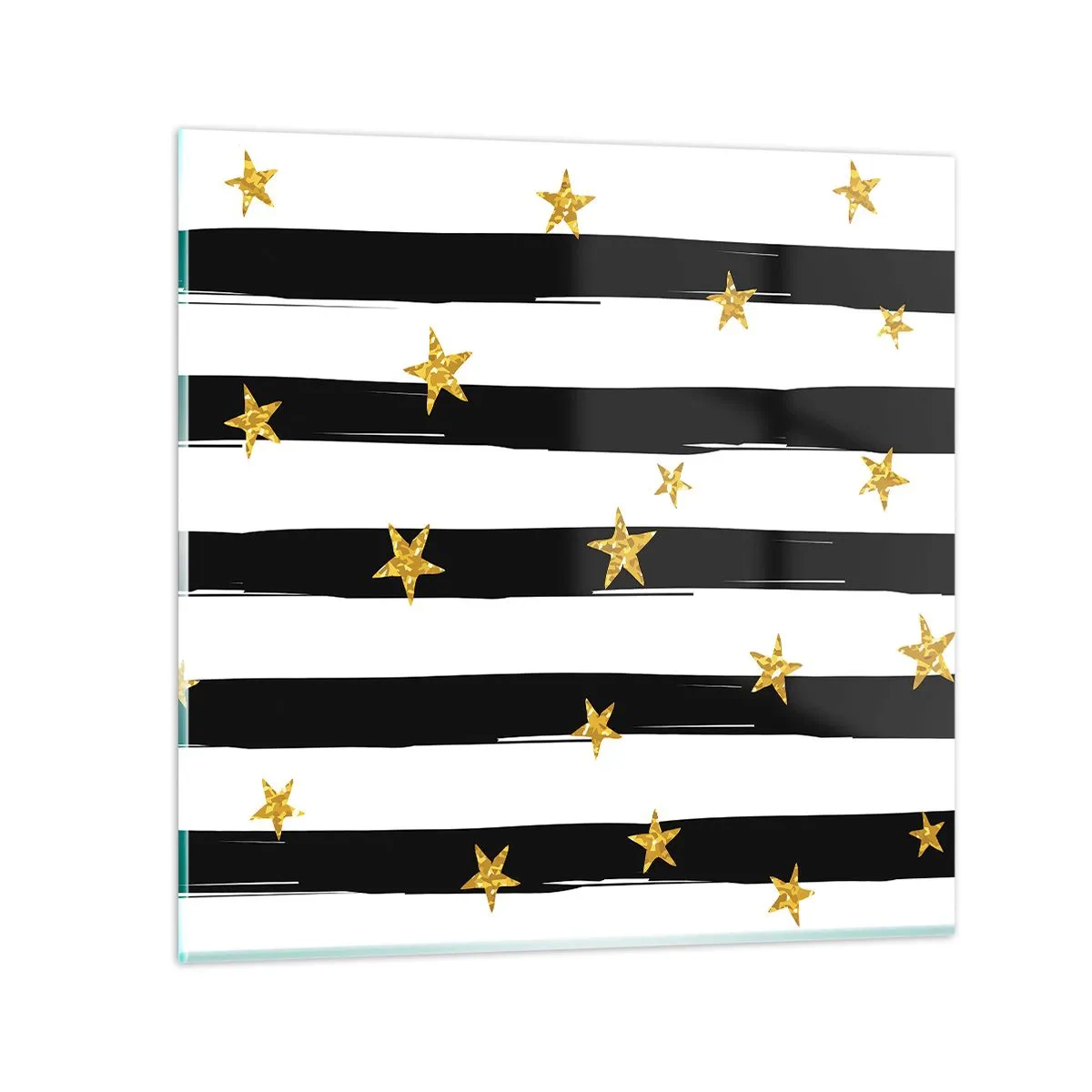 Glasbild - Bild auf glas - Wir wurden alle unter einem glücklichen Stern geboren - 40x40 cm