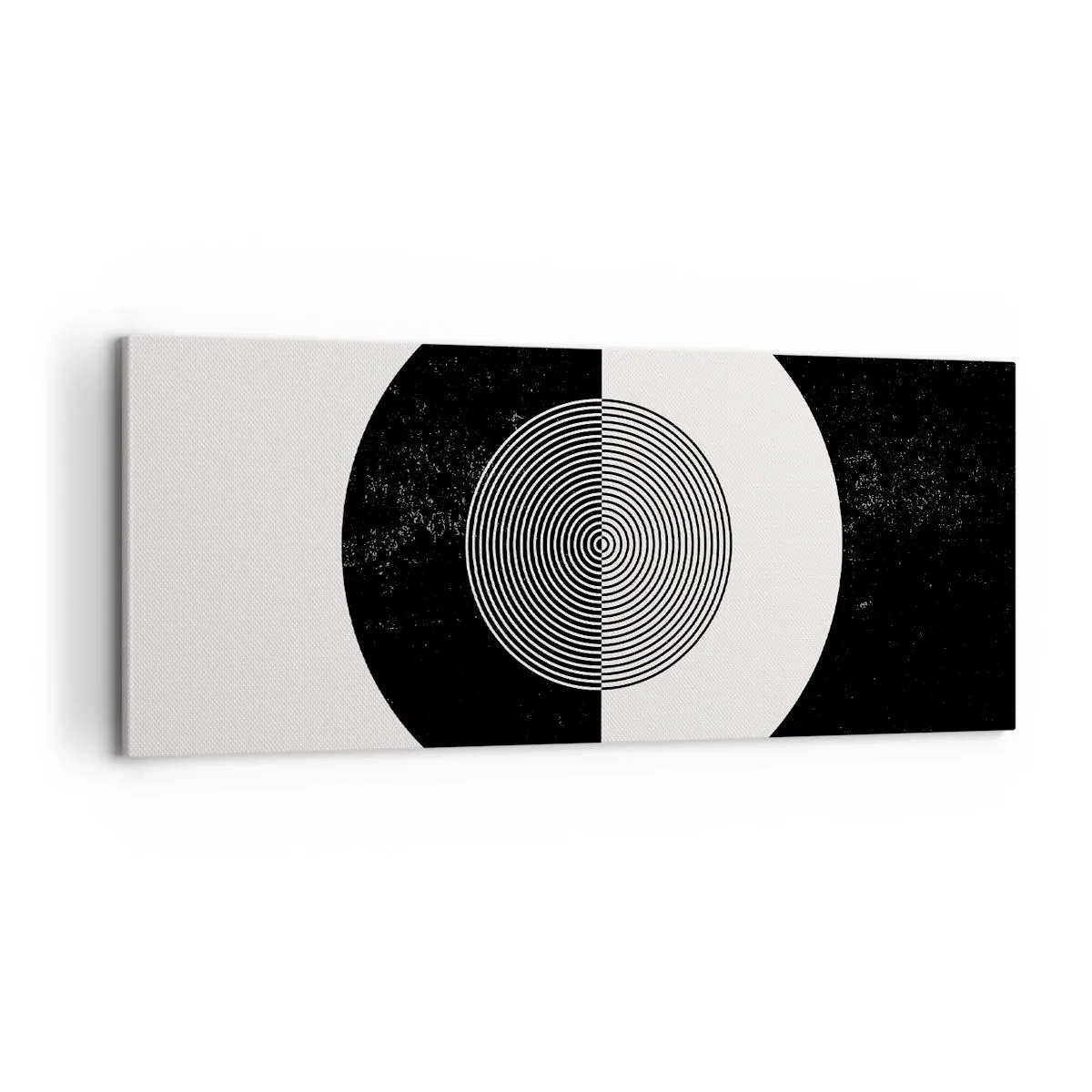 Bild auf Leinwand - Leinwandbild - Harmonie in Schwarz und Weiß - 100x40 cm