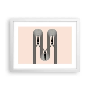 Poster in einem weißen Rahmen - Verkehrt herum - 40x30 cm