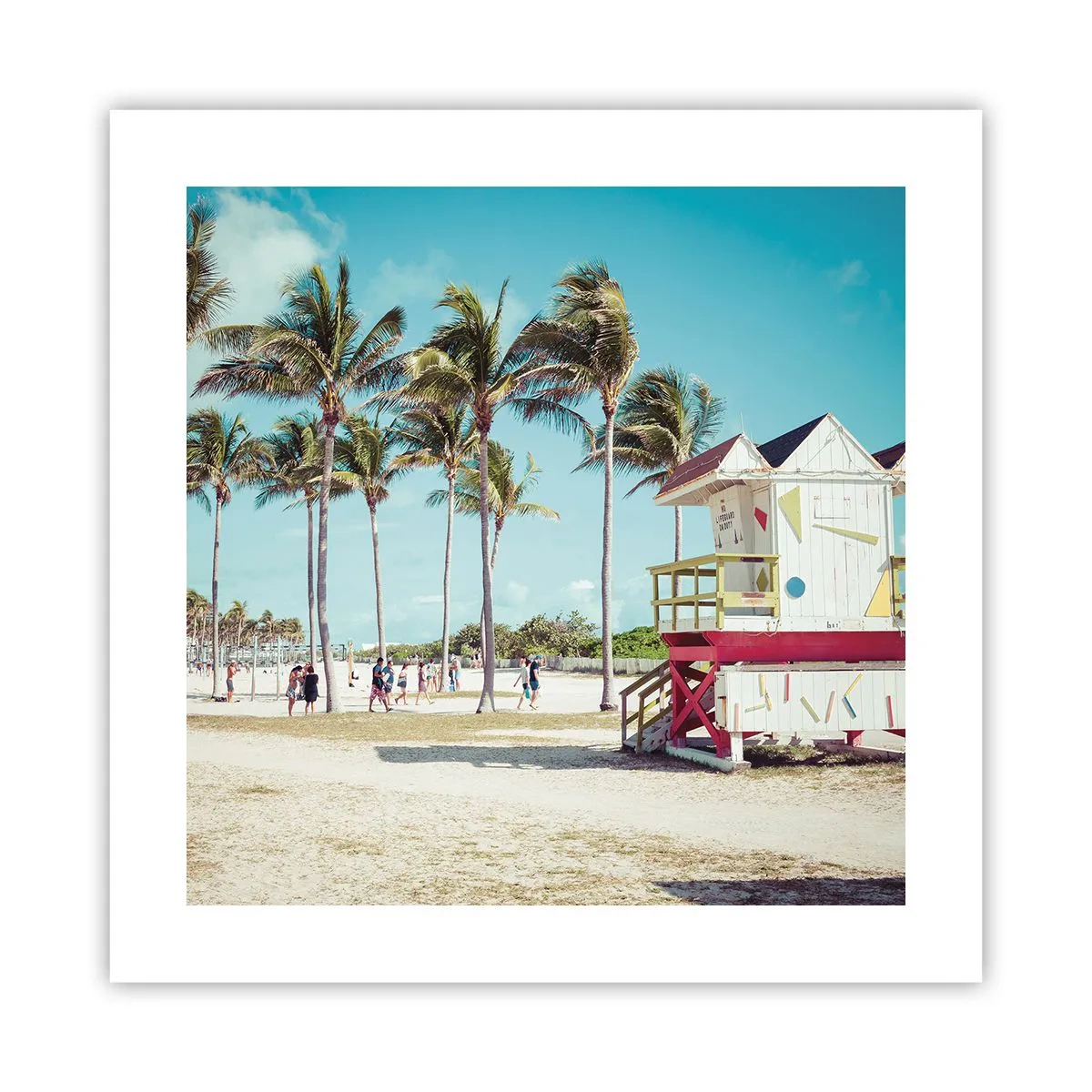 Poster - Dir steht ein schöner Tag bevor - 40x40 cm