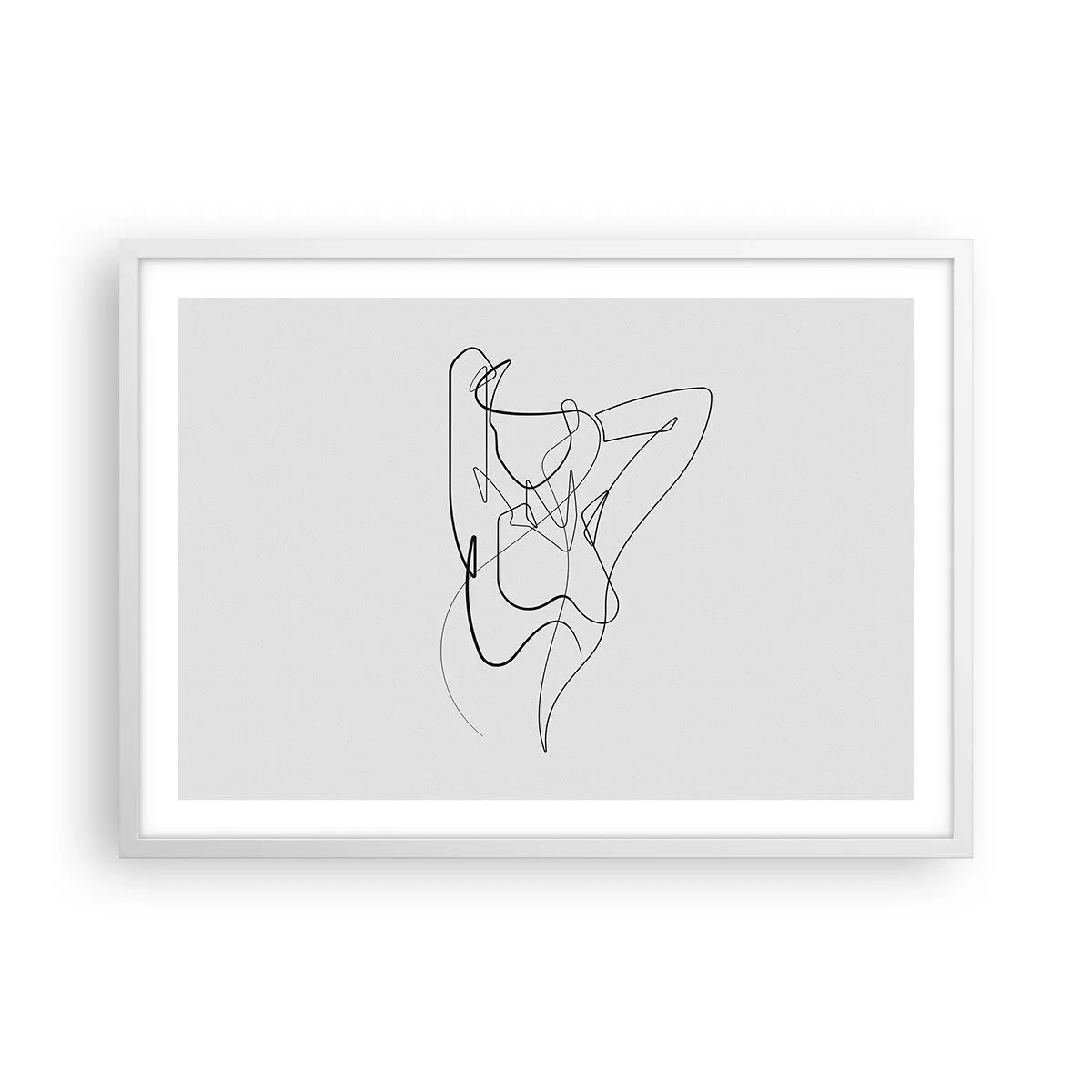 Poster in einem weißen Rahmen - So, wie du wirklich bist ... - 70x50 cm