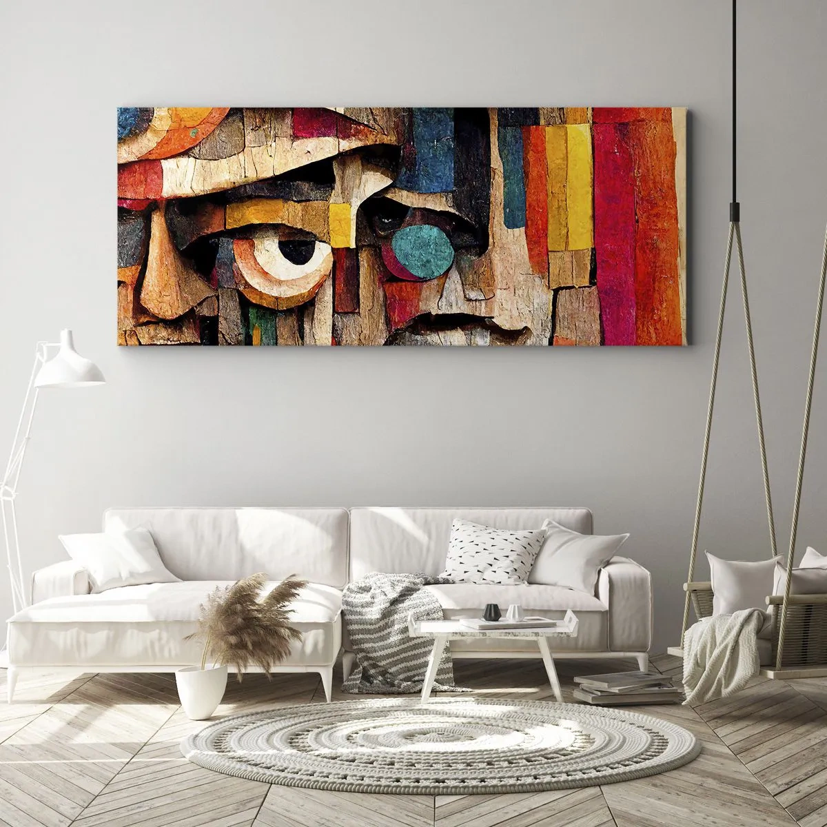 Bild auf Leinwand - Leinwandbild - Ich sehe dich… - 100x40 cm
