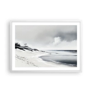 Poster in einem weißen Rahmen - Für immer zusammen - 70x50 cm