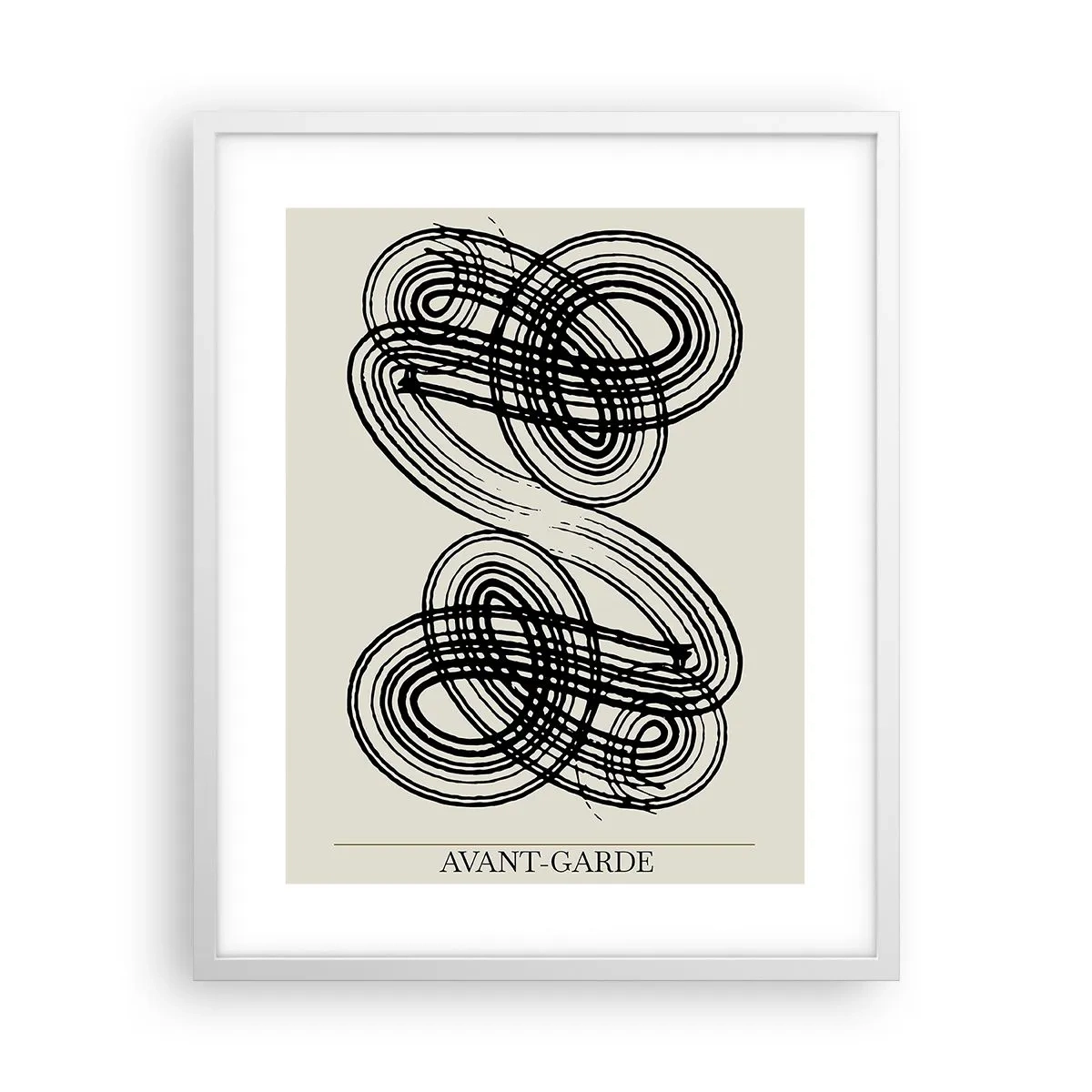 Poster in einem weißen Rahmen - Es kam spontan heraus - 40x50 cm