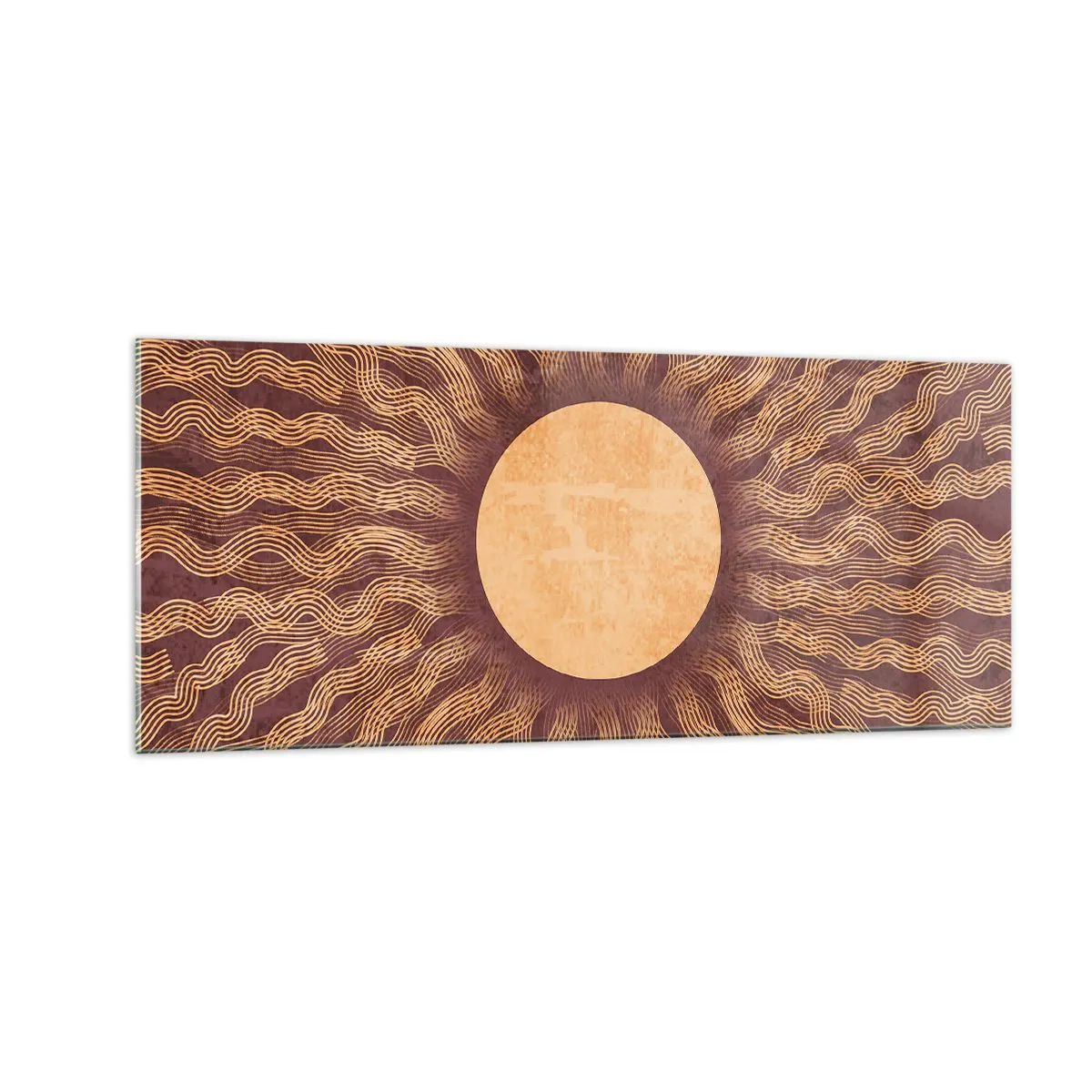 Glasbild - Bild auf glas - Sonnensymbol - 100x40 cm