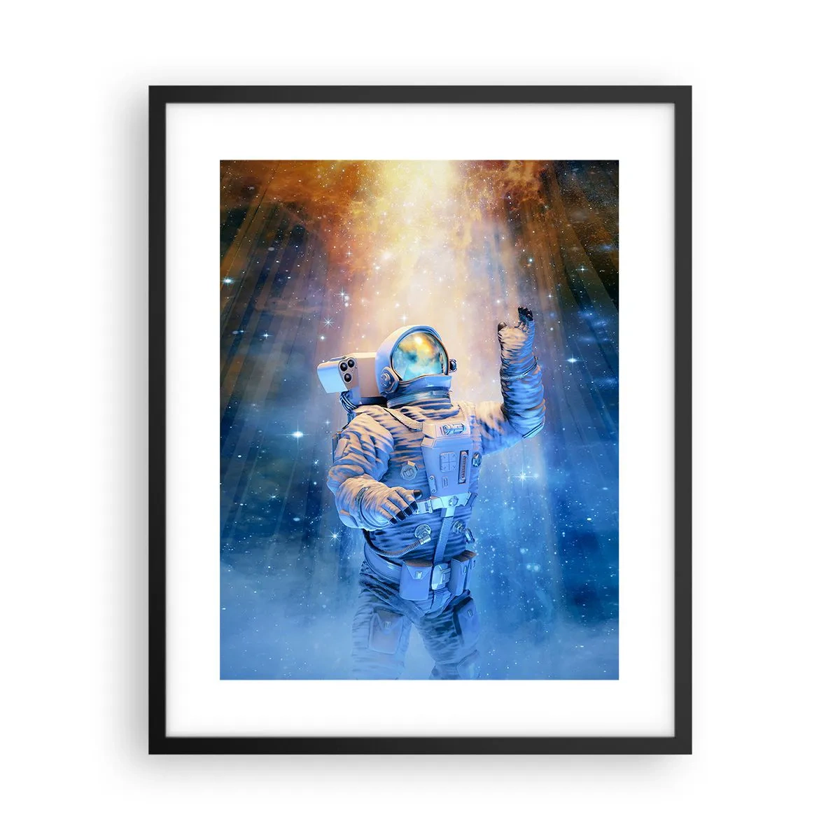 Poster in einem schwarzem Rahmen - Endlich am Ende - 40x50 cm