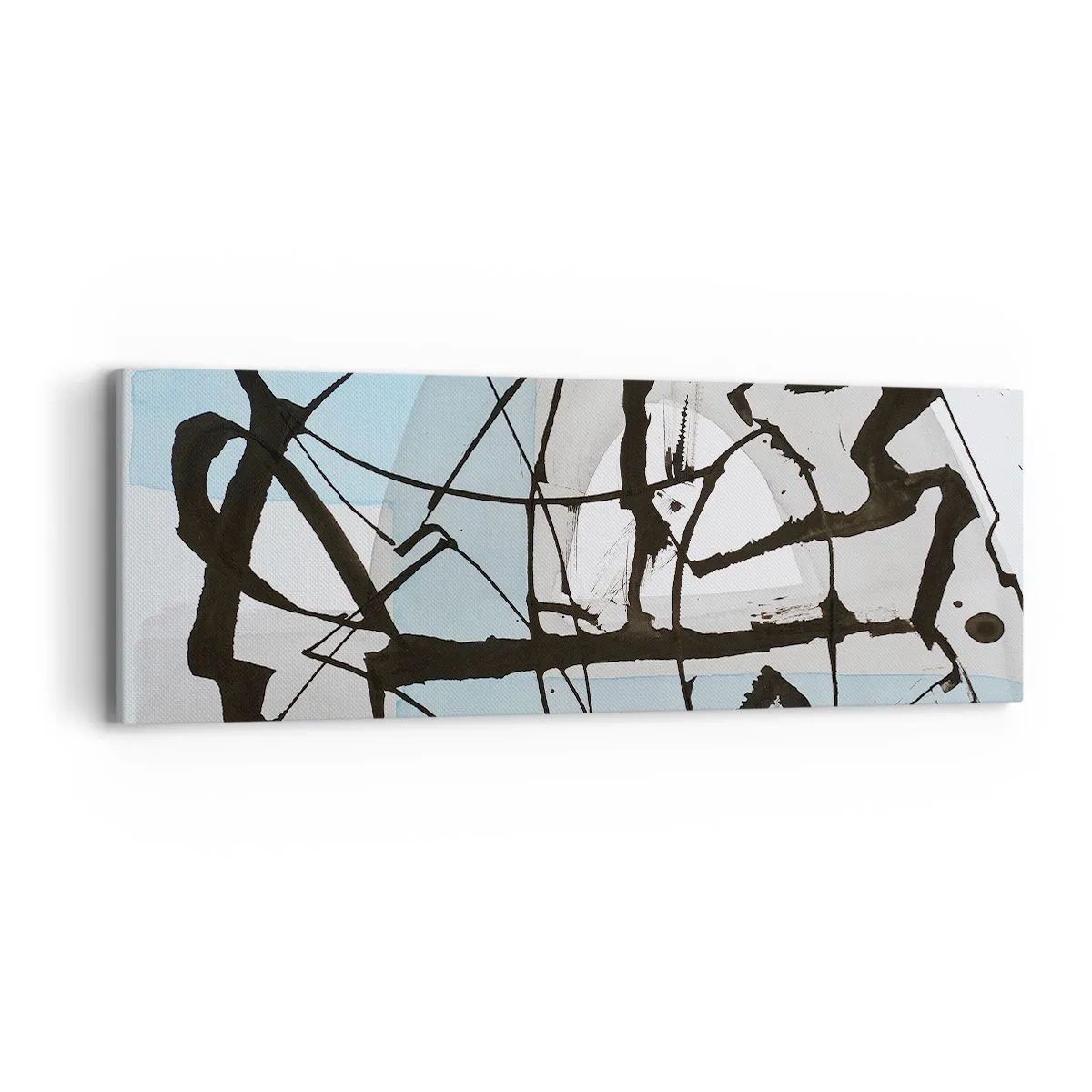 Bild auf Leinwand - Leinwandbild - Trotzdem blau - 90x30 cm