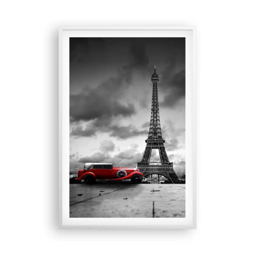 Poster in einem weißen Rahmen - Vor nicht allzu langer Zeit in Paris - 61x91 cm