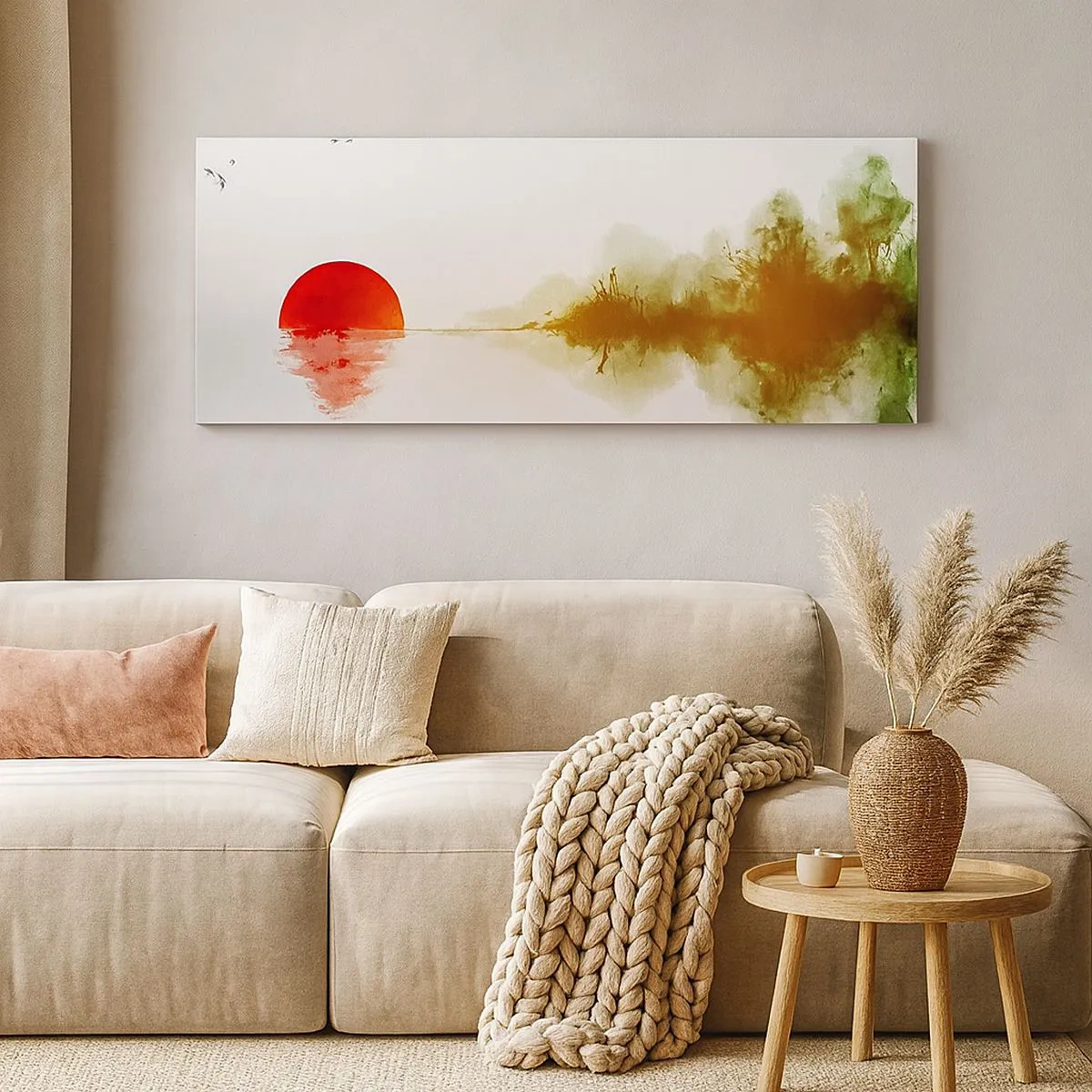 Bild auf Leinwand - Leinwandbild - Versprechen der Ruhe - 100x40 cm