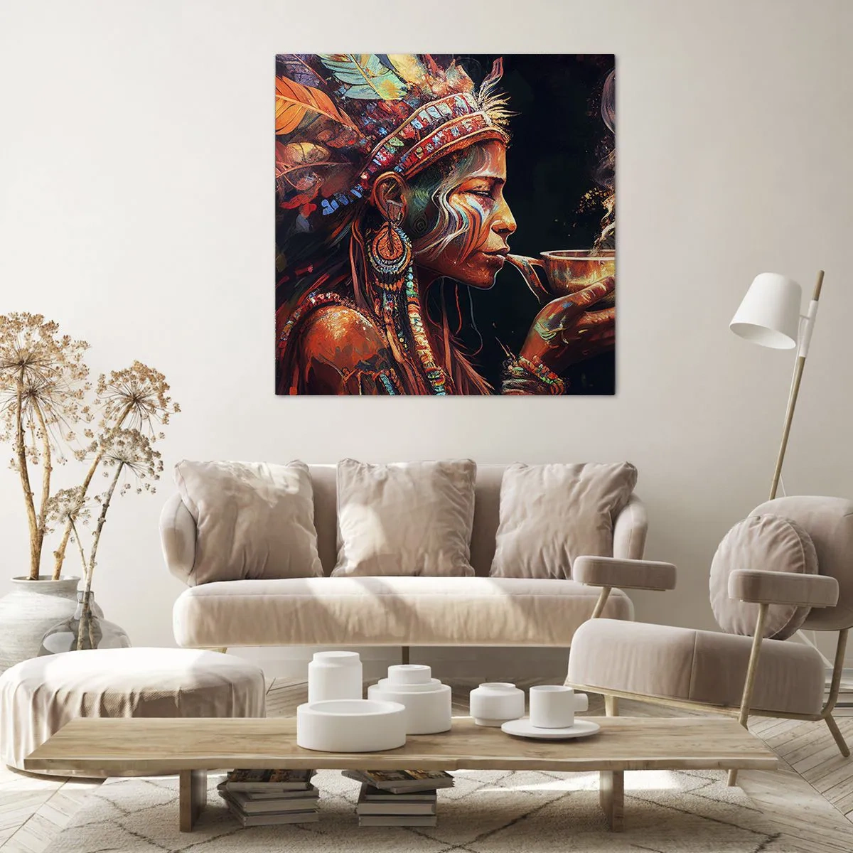 Bild auf Leinwand - Leinwandbild - Magisches Ritual - 40x40 cm