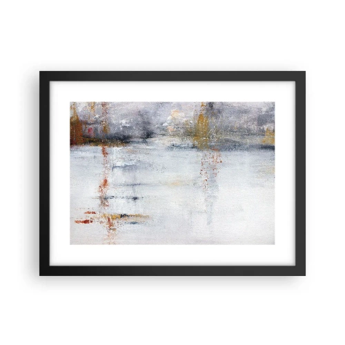 Poster in einem schwarzem Rahmen - Hinter dem Luftvorhang - 40x30 cm