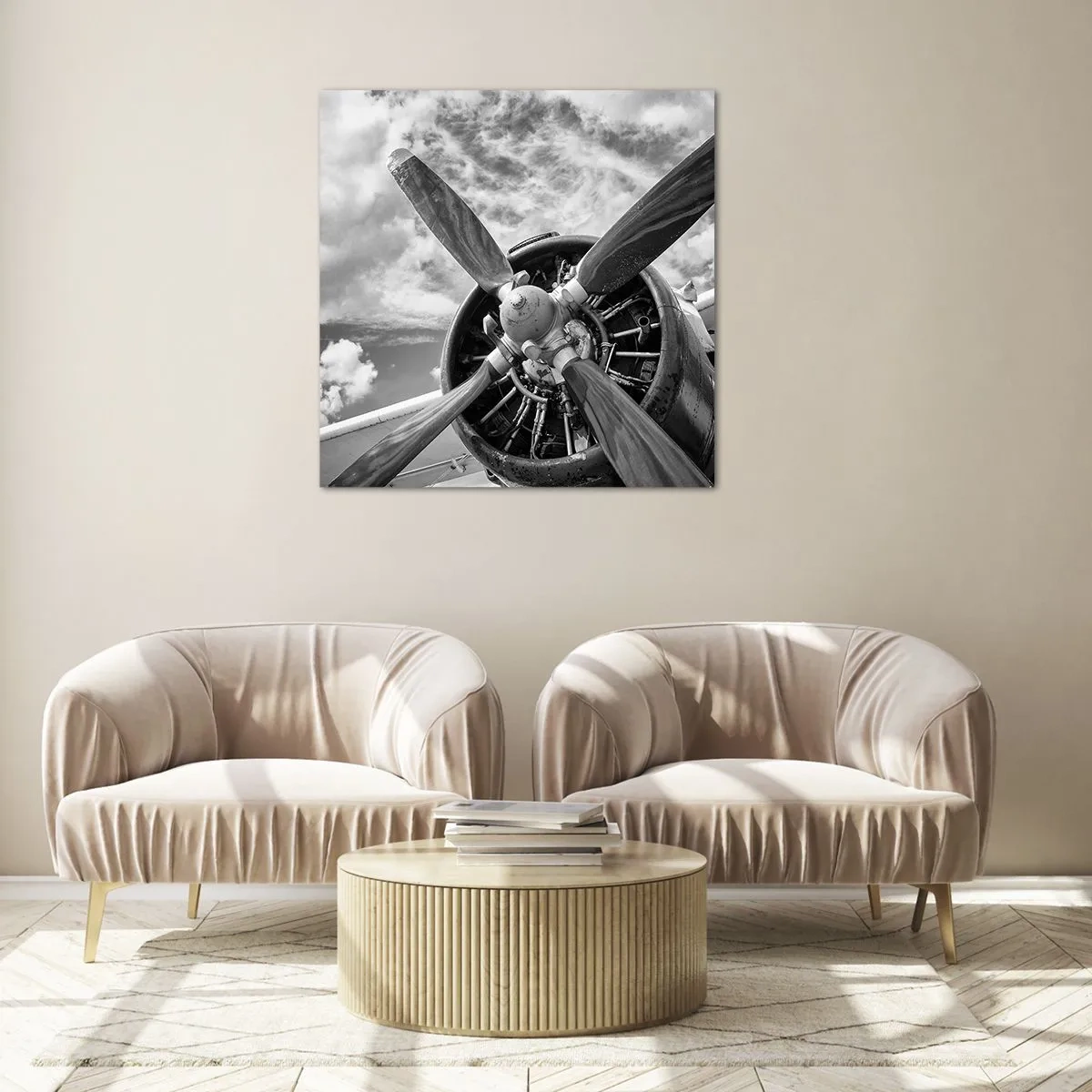 Glasbild - Bild auf glas - Eroberer der Lüfte - 30x30 cm