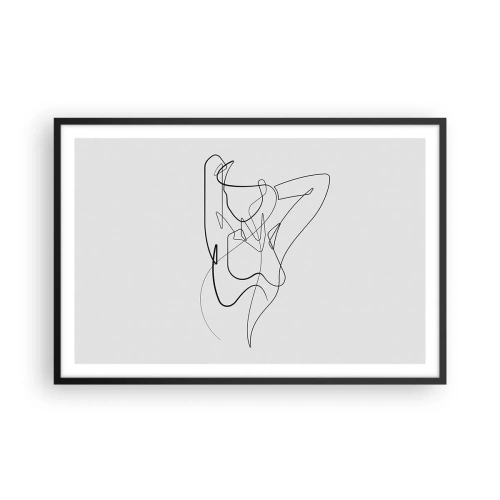 Poster in einem schwarzem Rahmen - So, wie du wirklich bist ... - 91x61 cm