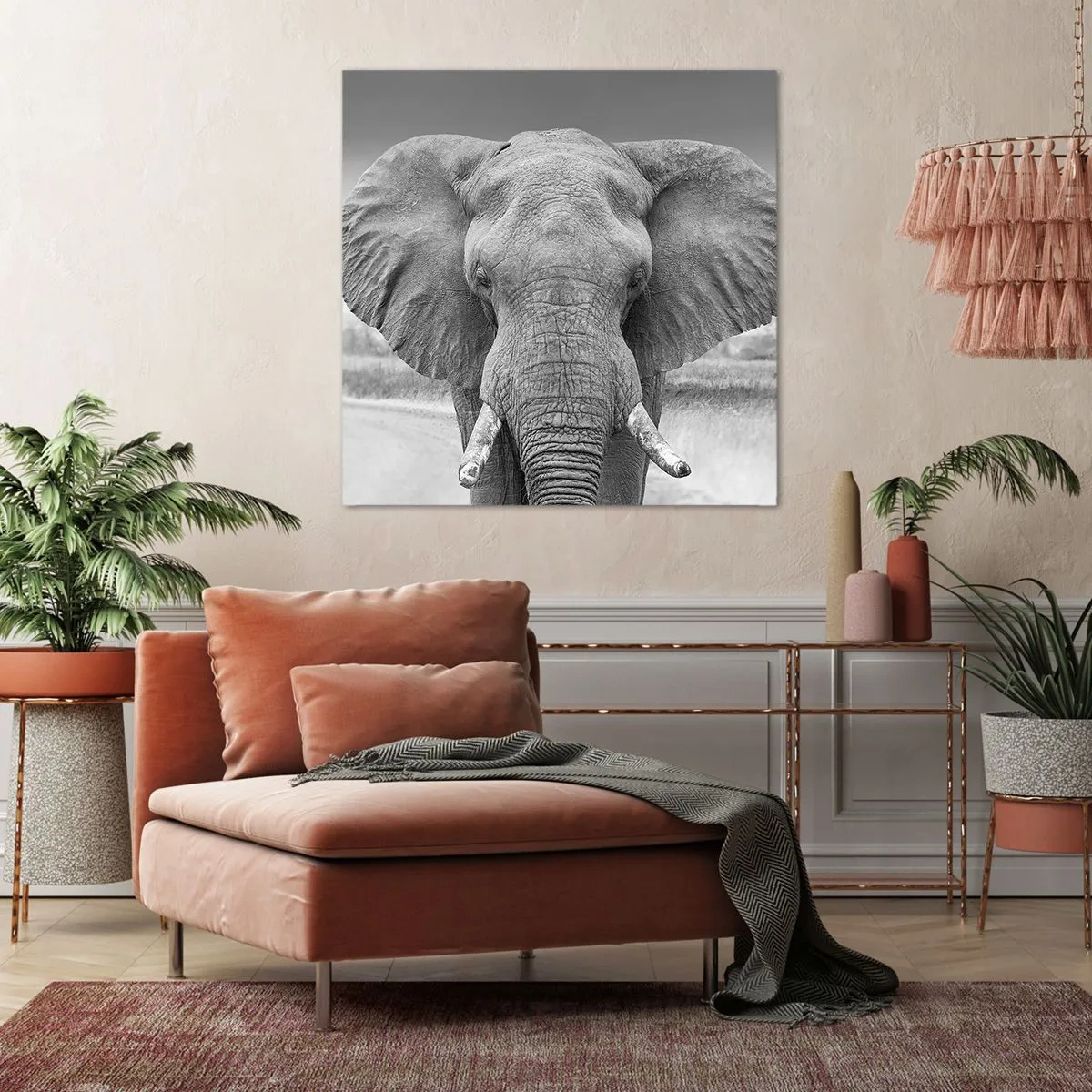 Bild auf Leinwand - Leinwandbild - Willkommen in meiner Welt - 40x40 cm