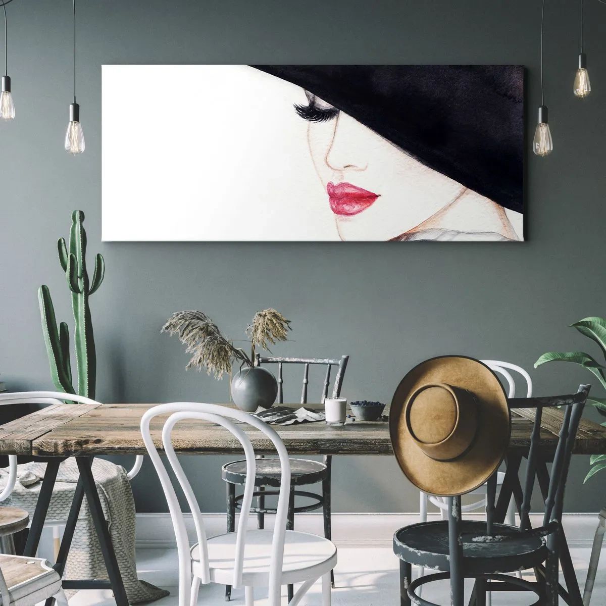 Bild auf Leinwand - Leinwandbild - Eleganz und Sinnlichkeit - 100x40 cm