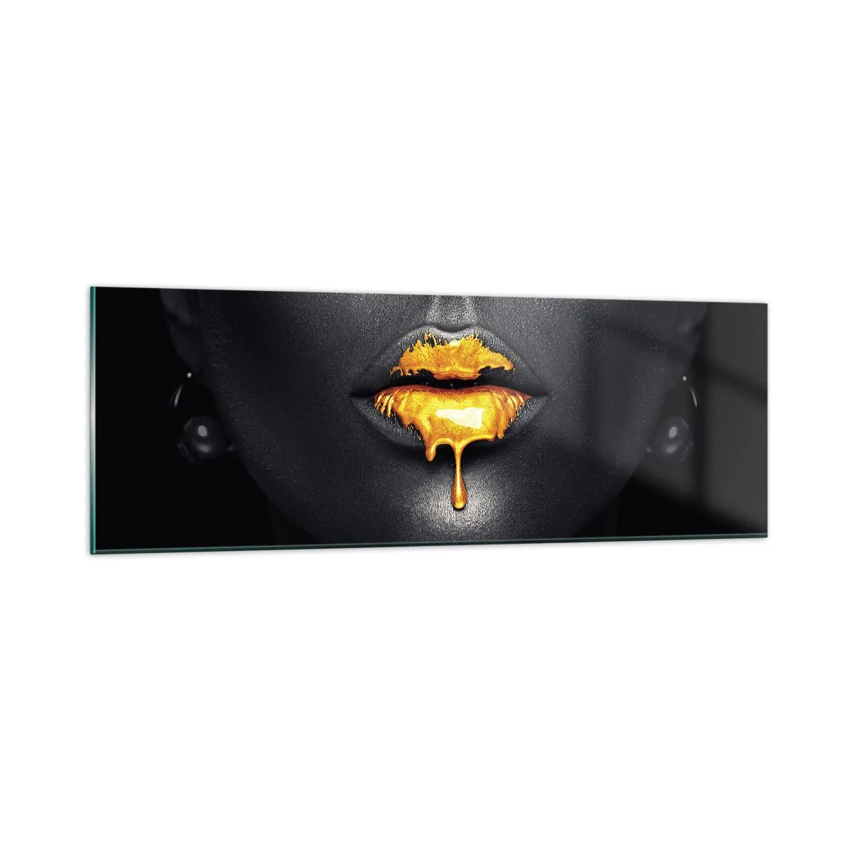 Glasbild - Bild auf glas - Goldmaul - 90x30 cm