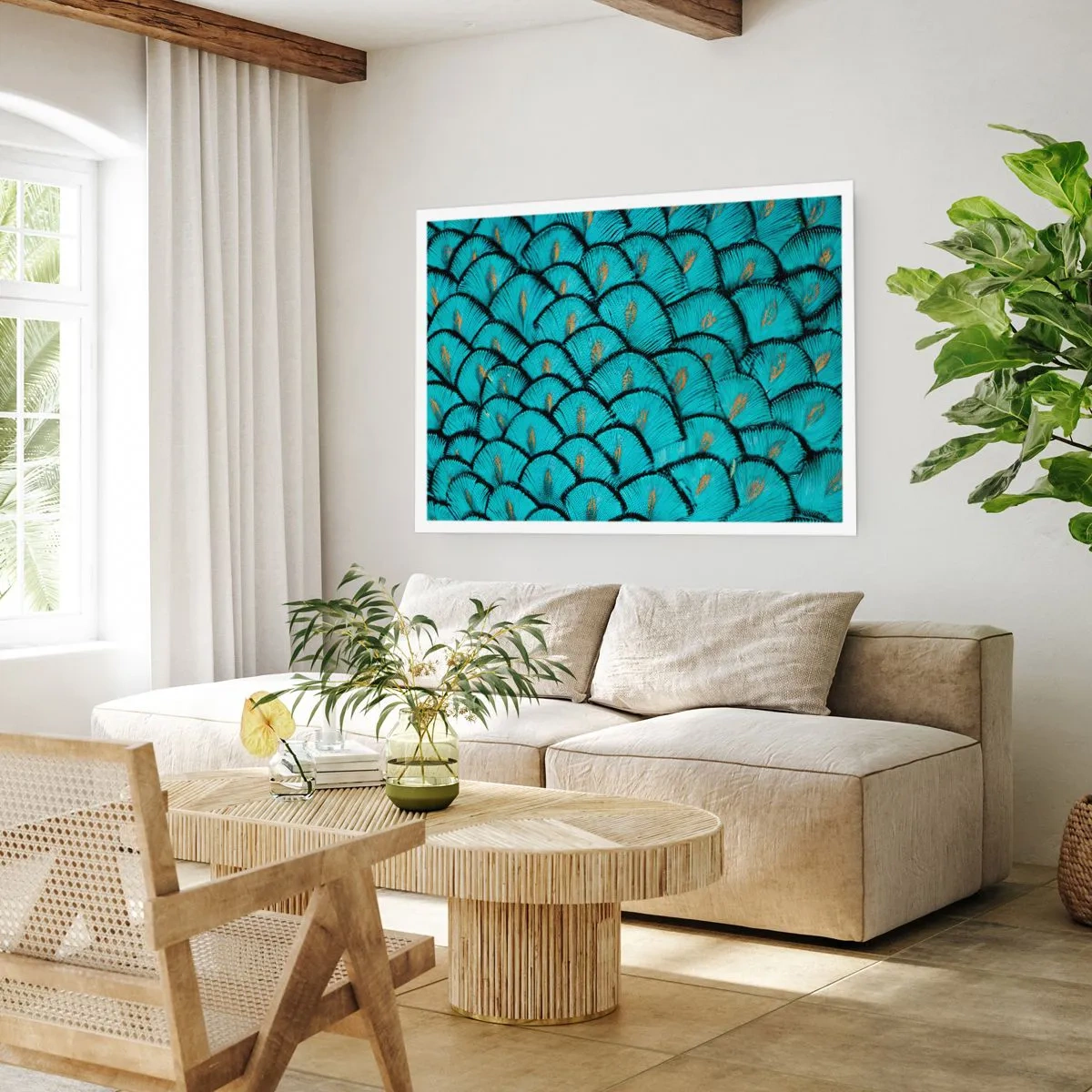 Poster - Große Federgala - 40x30 cm