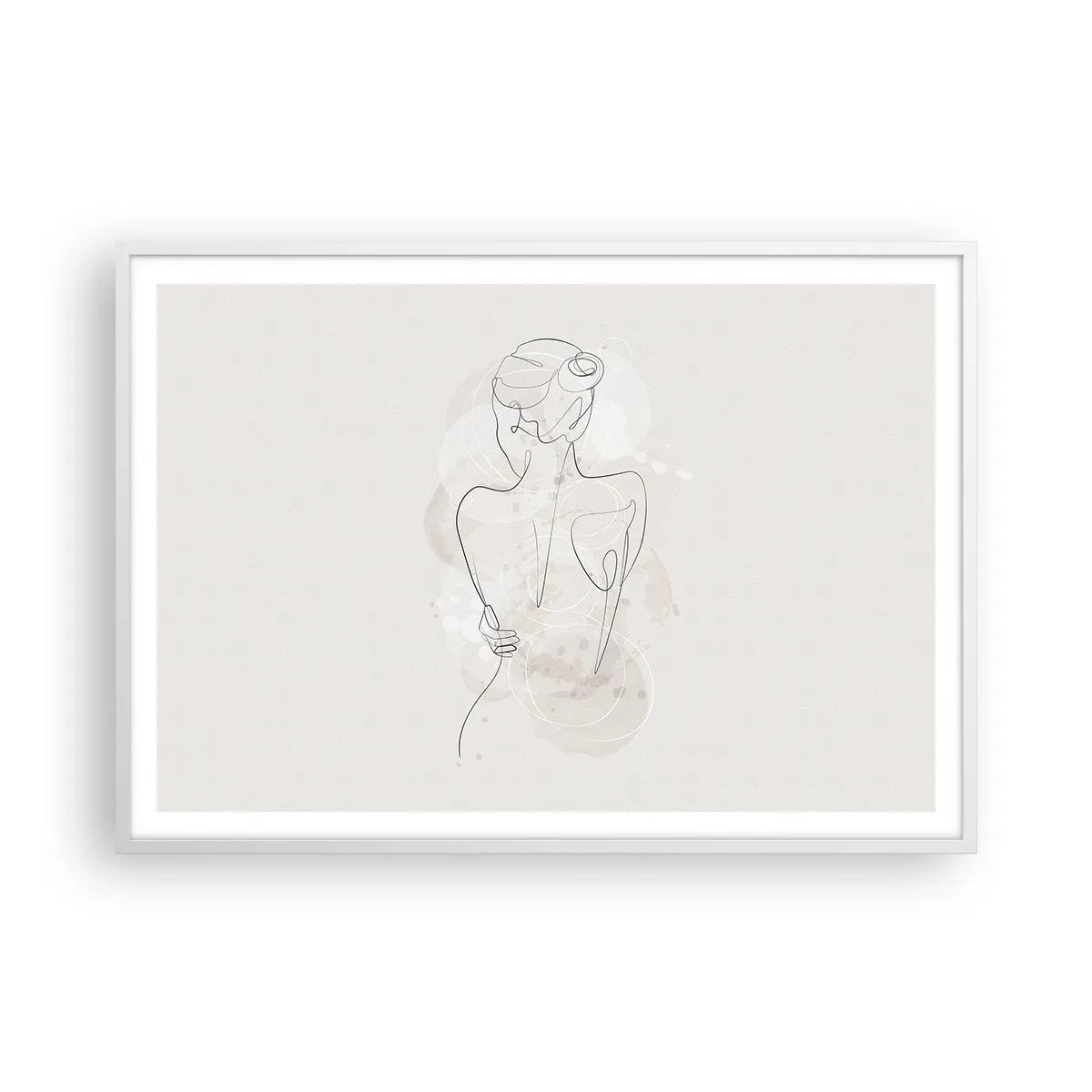 Poster in einem weißen Rahmen - Wie ein sensibles Instrument - 100x70 cm