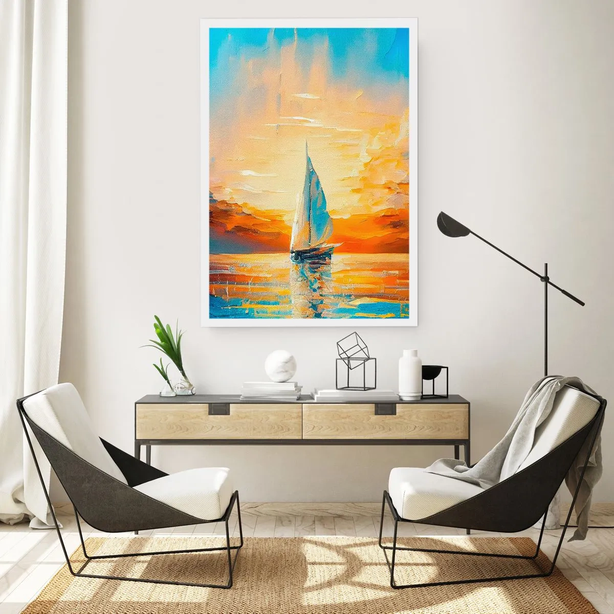 Poster - In Gold segeln - 40x50 cm