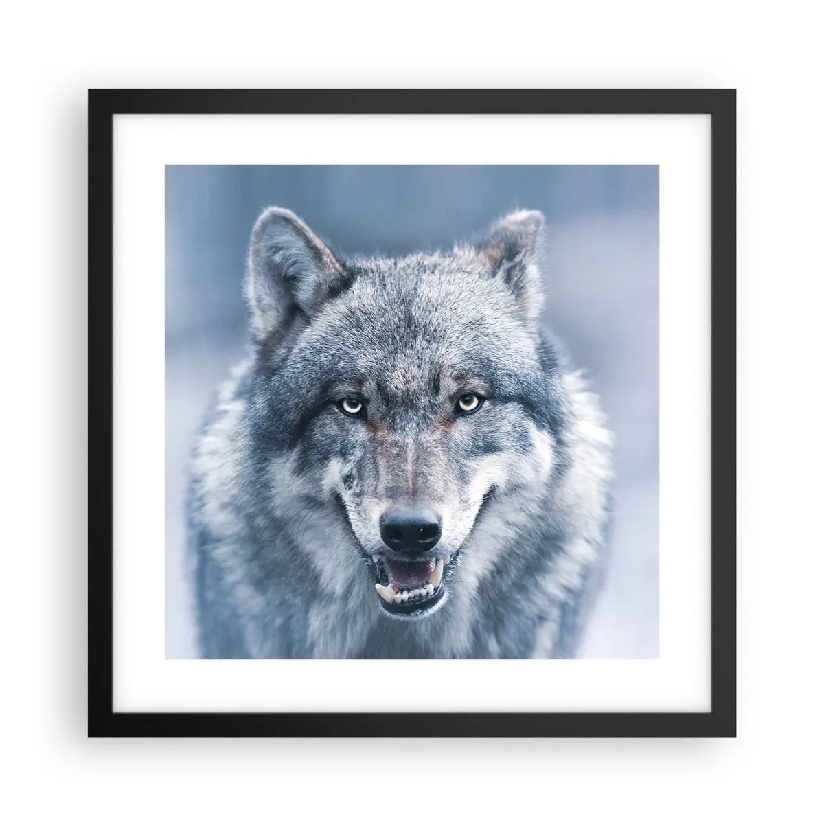 Poster in einem schwarzem Rahmen - Werden Sie die Herausforderung annehmen? - 40x40 cm