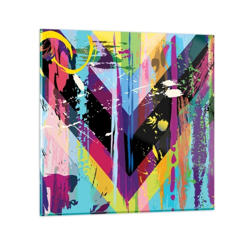 Glasbild - Bild auf glas - Von oben nach unten - 70x70 cm