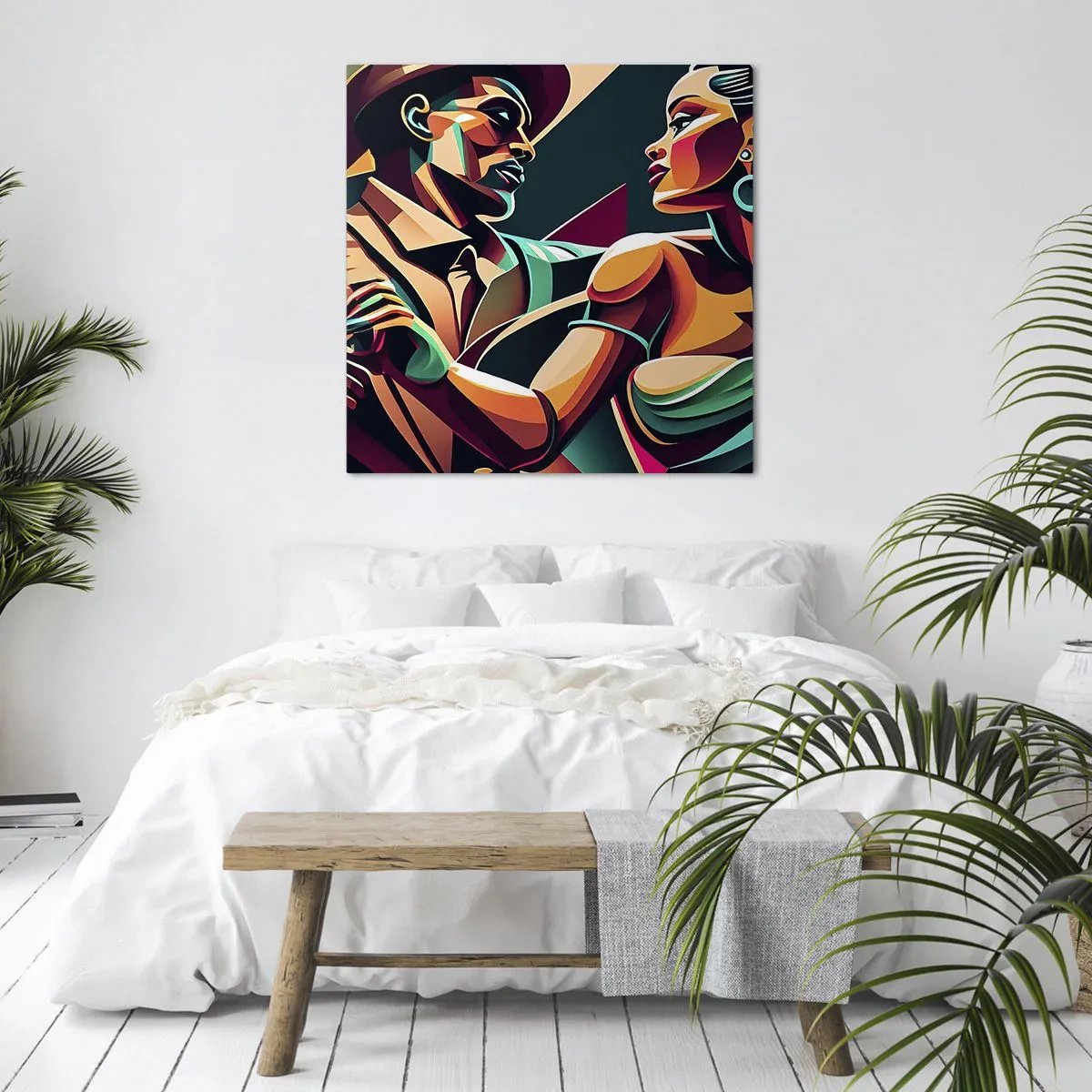 Bild auf Leinwand - Leinwandbild - Im Rhythmus des Herzens - 50x50 cm