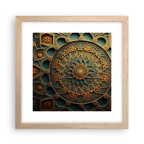 Poster in einem Rahmen aus heller Eiche - In arabischer Atmosphäre - 30x30 cm