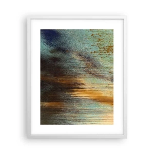 Poster in einem weißen Rahmen - Eine nicht zufällige farbenfrohe Komposition - 40x50 cm