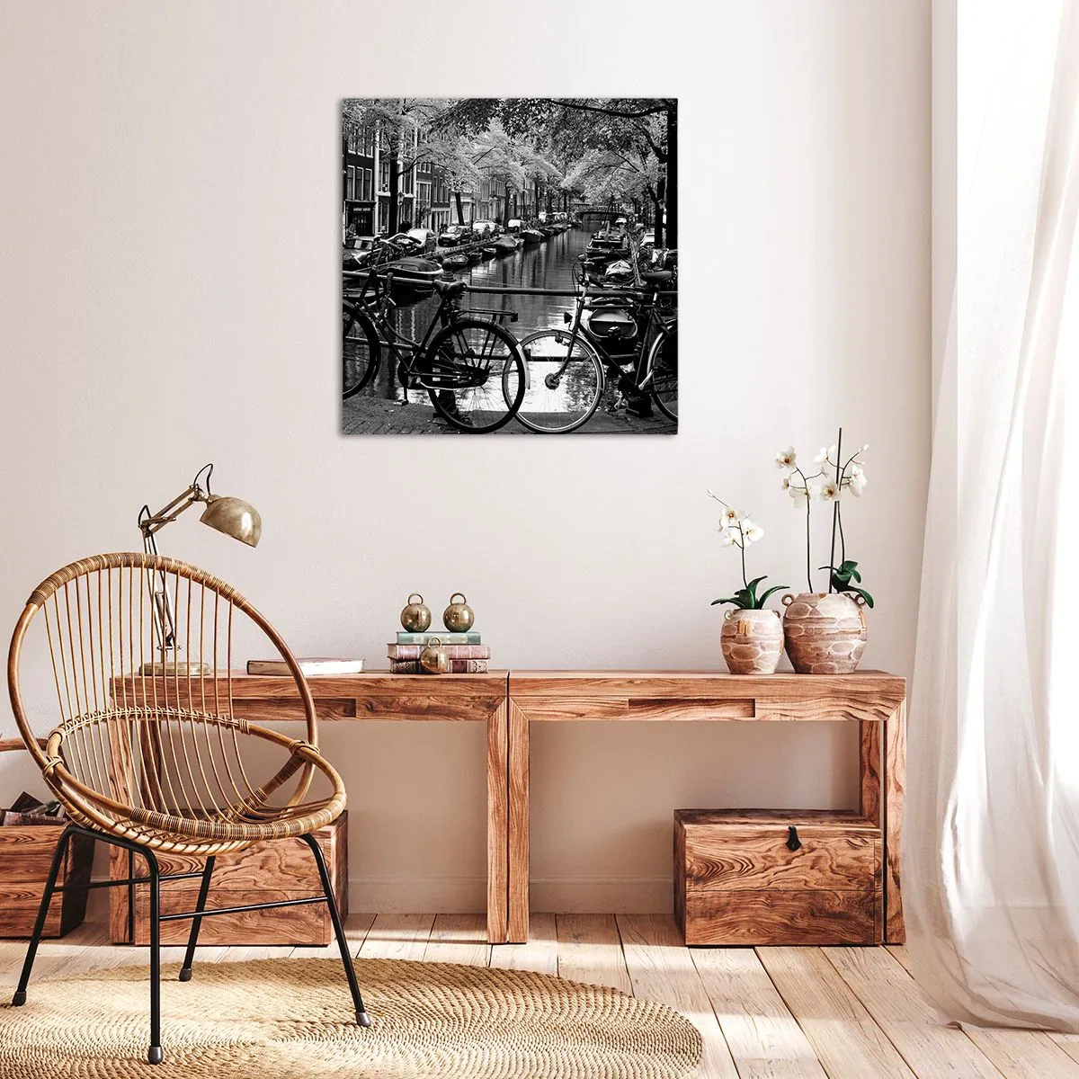 Bild auf Leinwand - Leinwandbild - Ein sehr holländischer Anblick - 40x40 cm