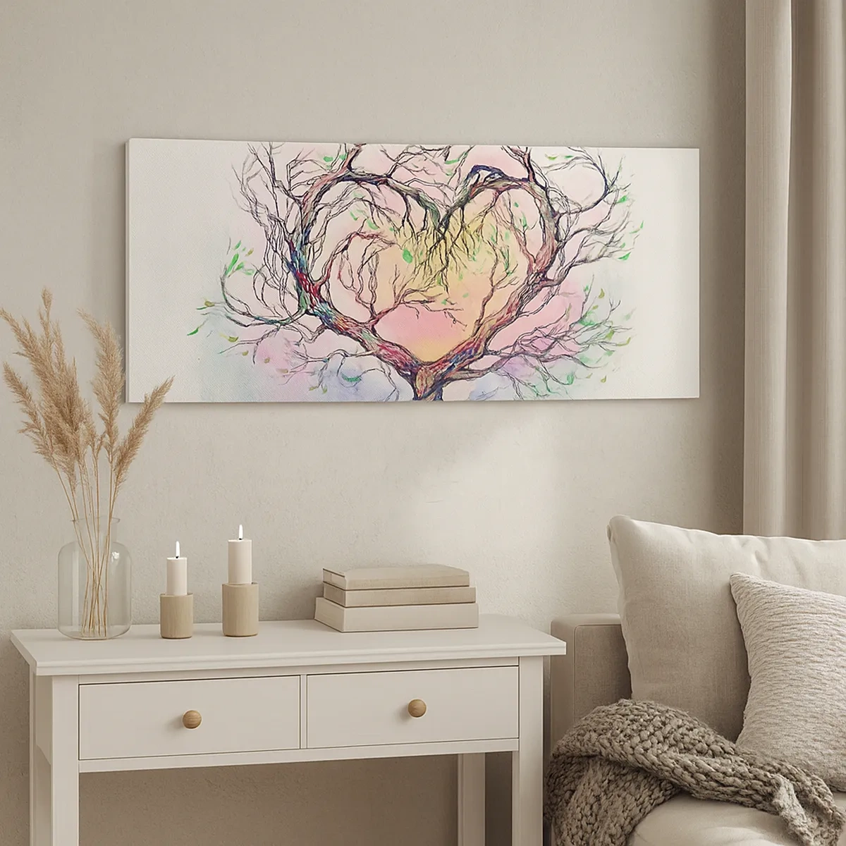 Bild auf Leinwand - Leinwandbild - Gemeinsam gegen die Stürme - 30x30 cm