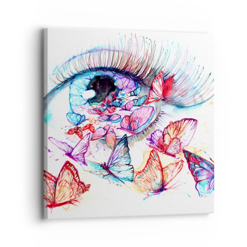 Bild auf Leinwand - Leinwandbild - Märchenhafter Augenzauber - 30x30 cm