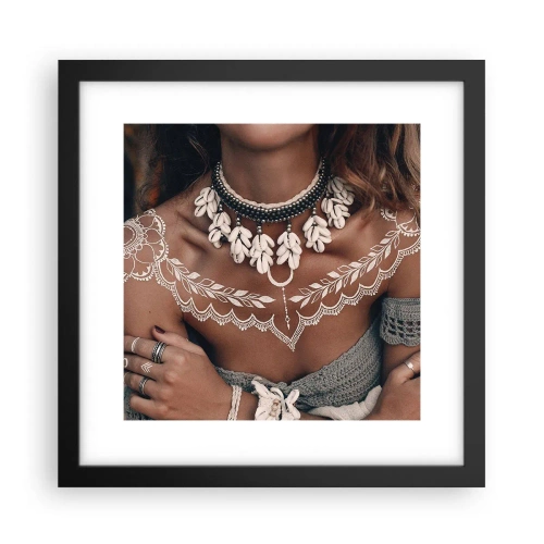 Poster in einem schwarzem Rahmen - Talismane, Rituale der Weiblichkeit - 30x30 cm