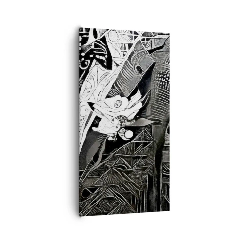 Bild auf Leinwand - Leinwandbild - Nur ein scheinbar grauer Mann - 65x120 cm