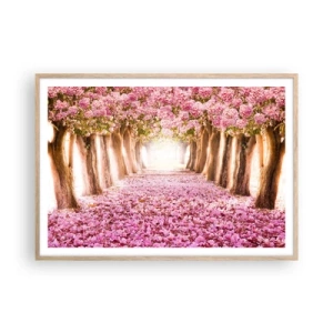 Poster in einem Rahmen aus heller Eiche - Der Weg ins Paradies - 100x70 cm