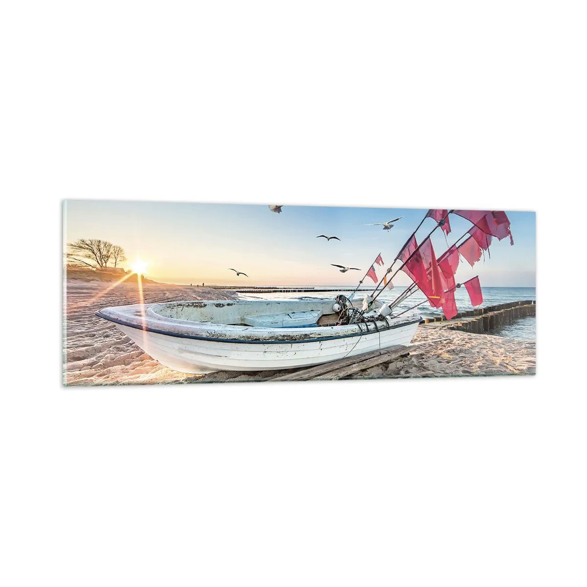 Glasbild - Bild auf glas - Wohlverdiente Ruhe - 90x30 cm