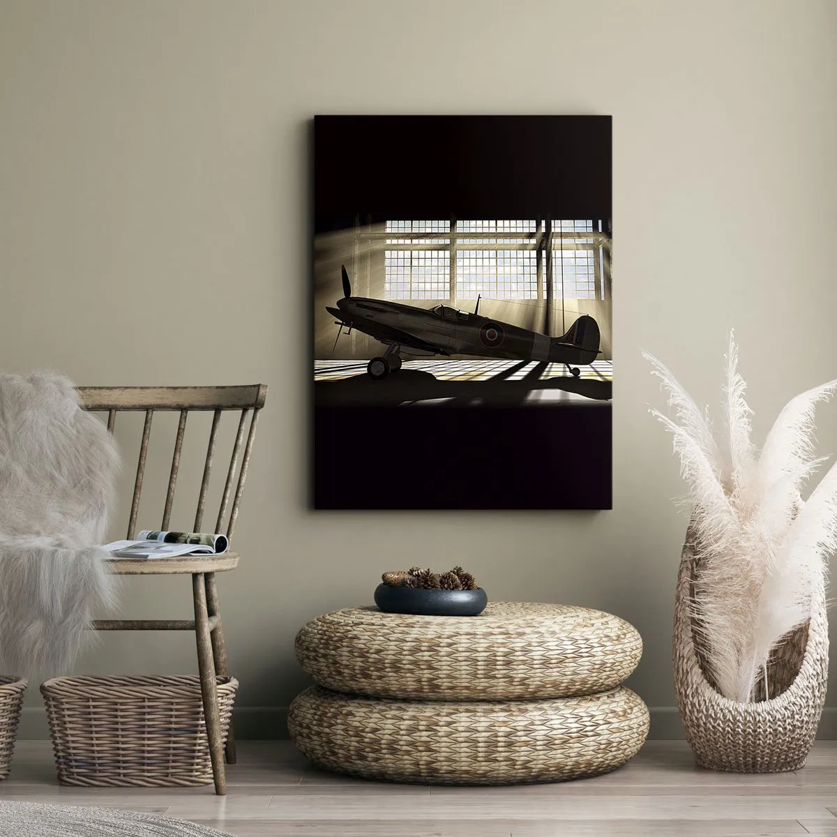 Bild auf Leinwand - Leinwandbild - Die Ruhe eines Kriegers - 55x100 cm