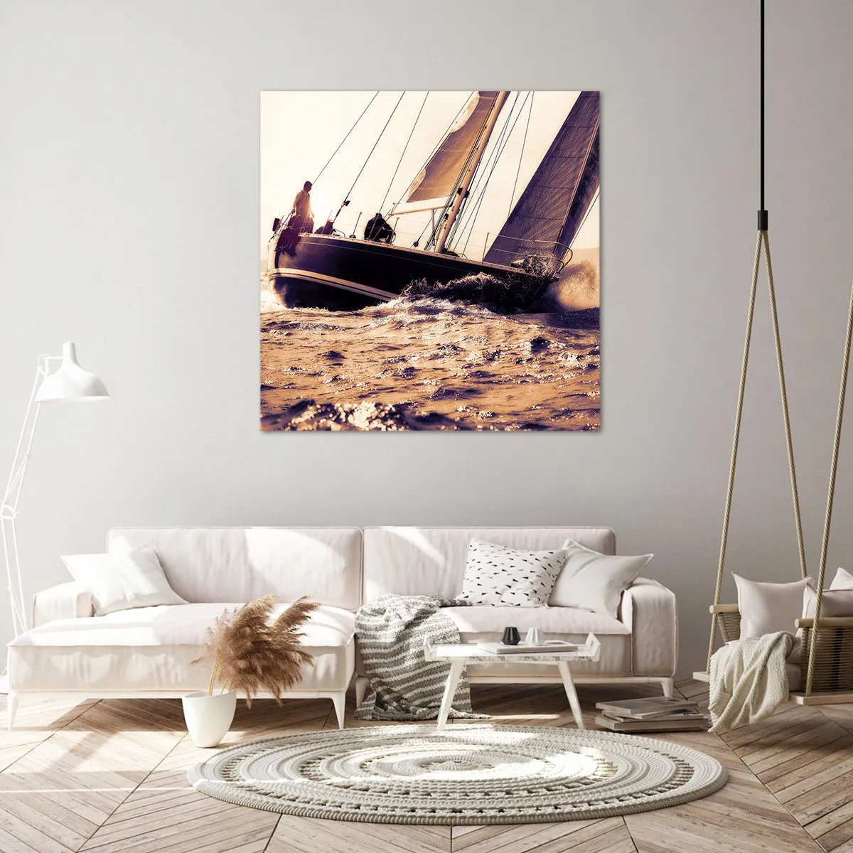 Bild auf Leinwand - Leinwandbild - Segle, Seemann - 30x30 cm