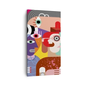 Bild auf Leinwand - Leinwandbild - Wir sind von Herrn Picasso - 45x80 cm