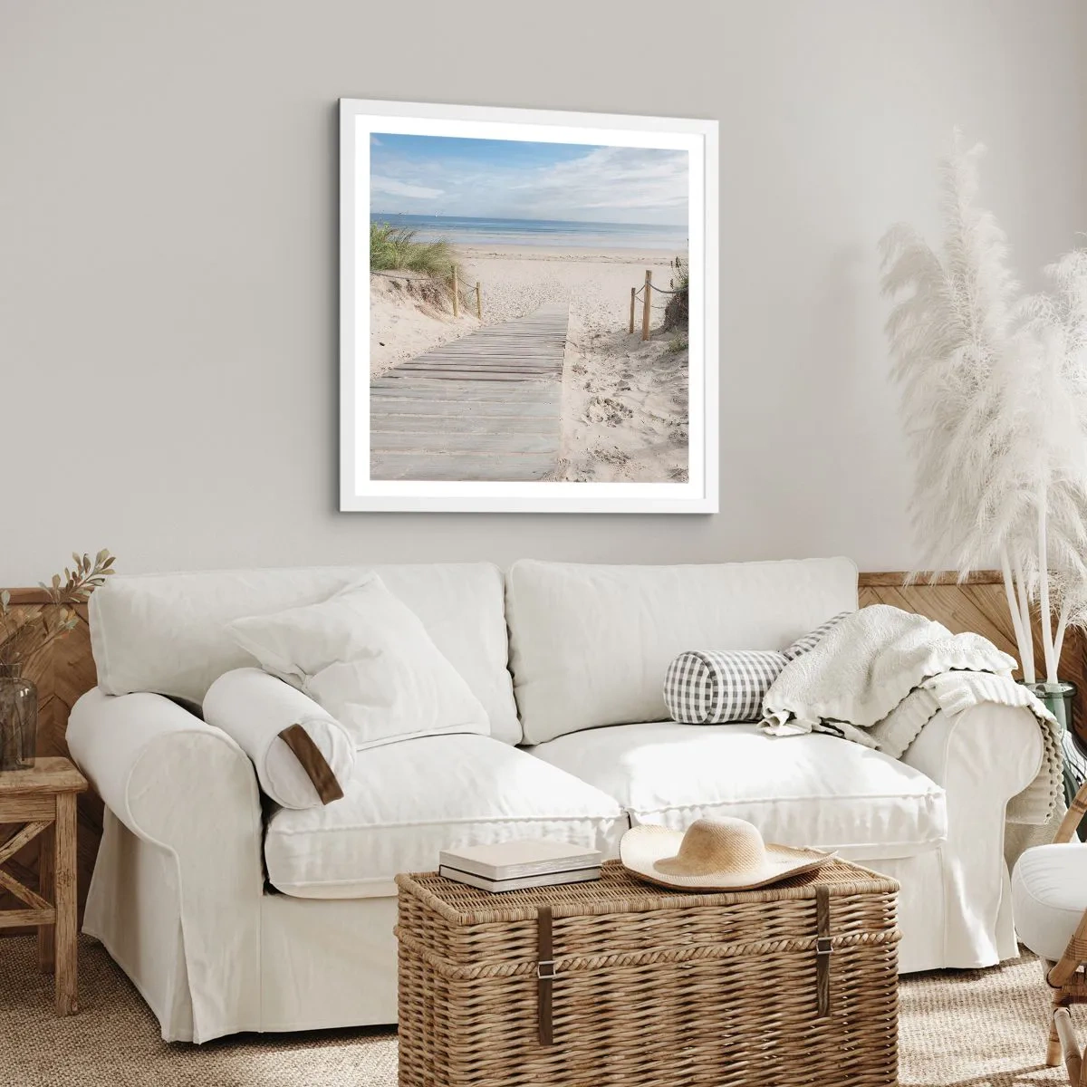 Poster in einem weißen Rahmen - Bis zum Horizont - 40x40 cm
