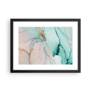Poster in einem schwarzem Rahmen - Ein Tanz der Formen und Farben - 40x30 cm