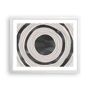 Poster in einem weißen Rahmen - Auf den Punkt gebracht - 50x40 cm