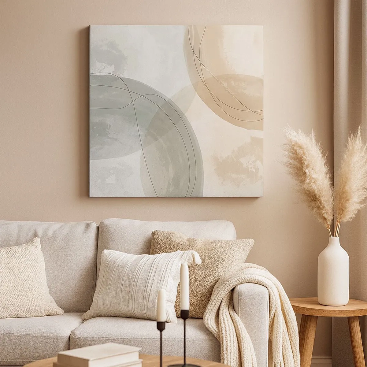 Bild auf Leinwand - Leinwandbild - Welten durchdringen - 30x30 cm