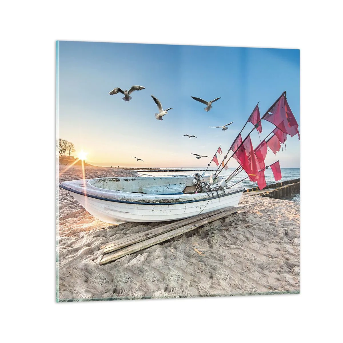 Glasbild - Bild auf glas - Wohlverdiente Ruhe - 50x50 cm