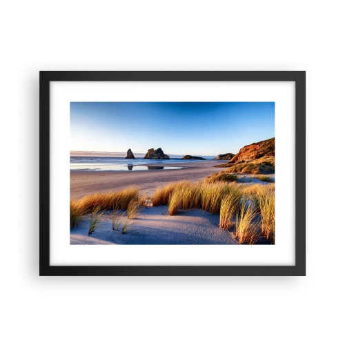 Poster in einem schwarzem Rahmen - Für Friedenssuchende - 40x30 cm