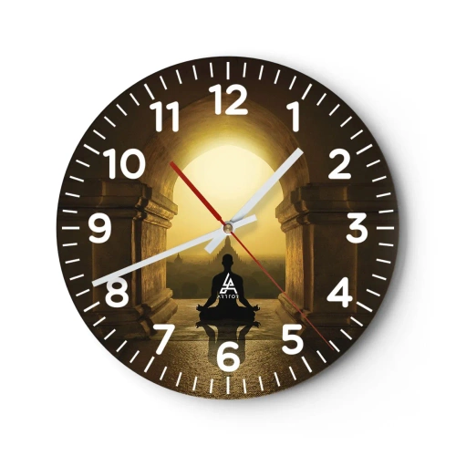 Wanduhr - Glasuhr - Vollkommene Harmonie - 40x40 cm