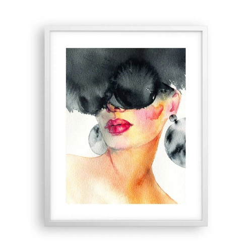 Poster in einem weißen Rahmen - Das Geheimnis der Eleganz - 40x50 cm