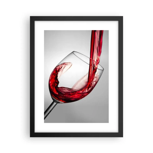 Poster in einem schwarzem Rahmen - Farbe – Bewegung – Klang - 30x40 cm