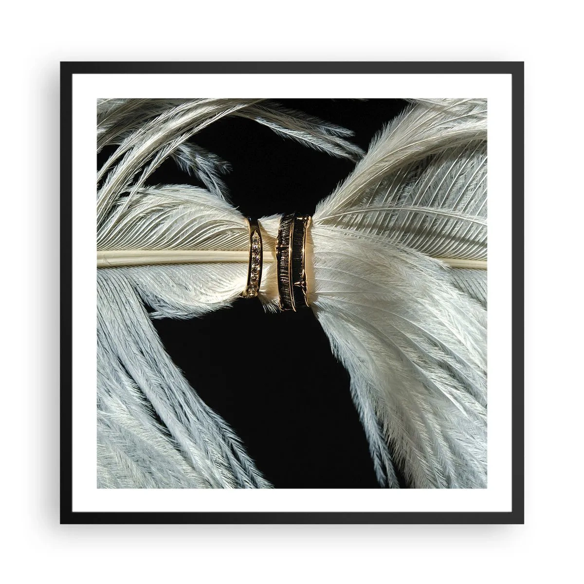 Poster in einem schwarzem Rahmen - ... und ich werde dich nicht verlassen ... - 60x60 cm