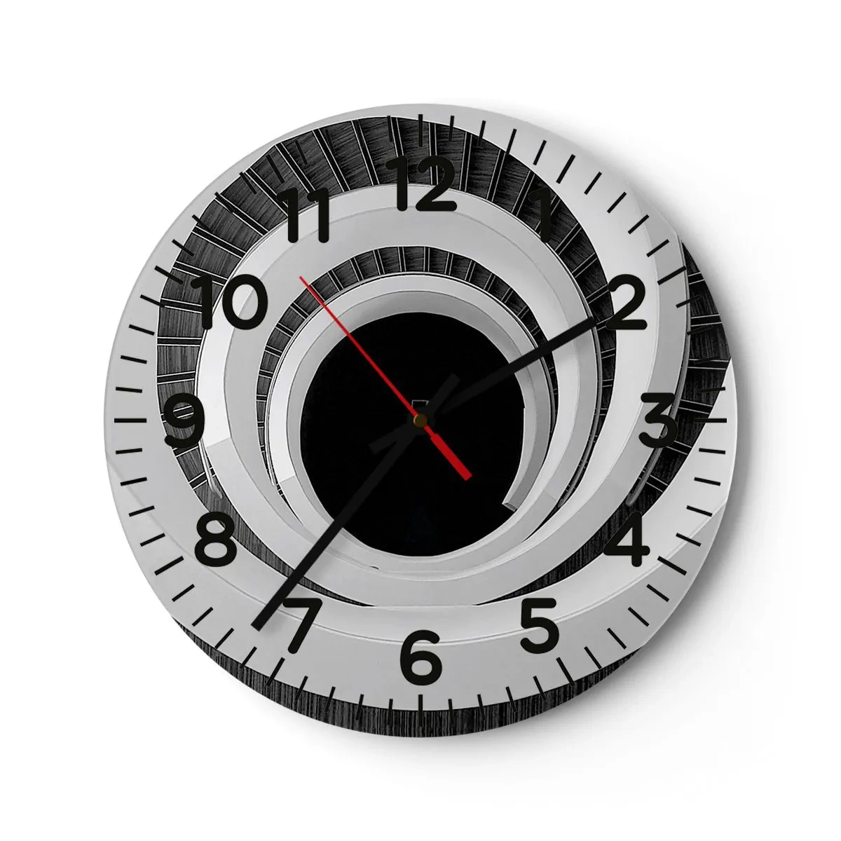 Wanduhr - Glasuhr - Zum Kern der Sache - 30x30 cm